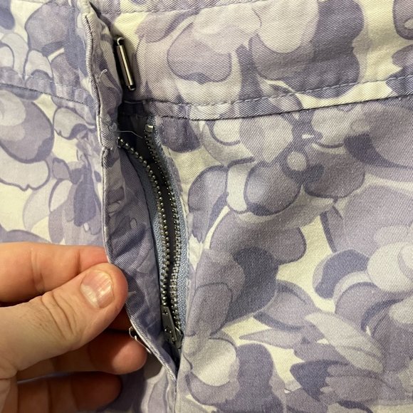 NEW YORK & COMPANY | Women's Short Purple White Size 12 - Picture 3 of 5